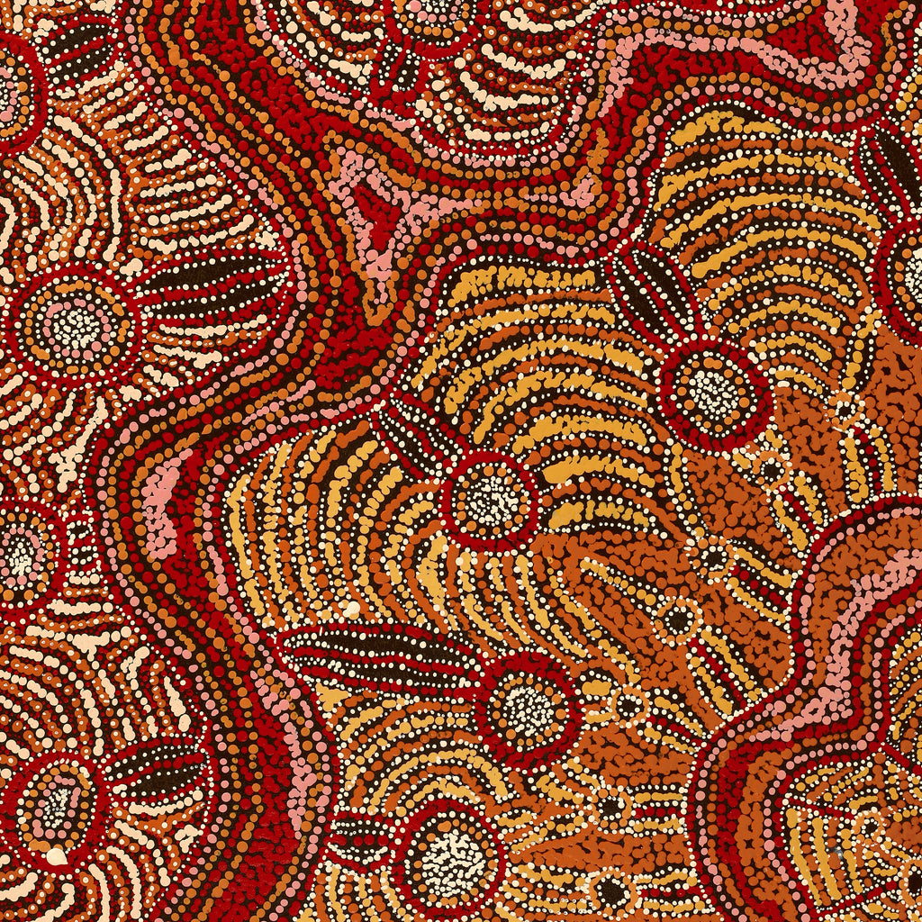 Aboriginal Artwork by Audrey Brumby, Ngura Nganampa, 80x60cm