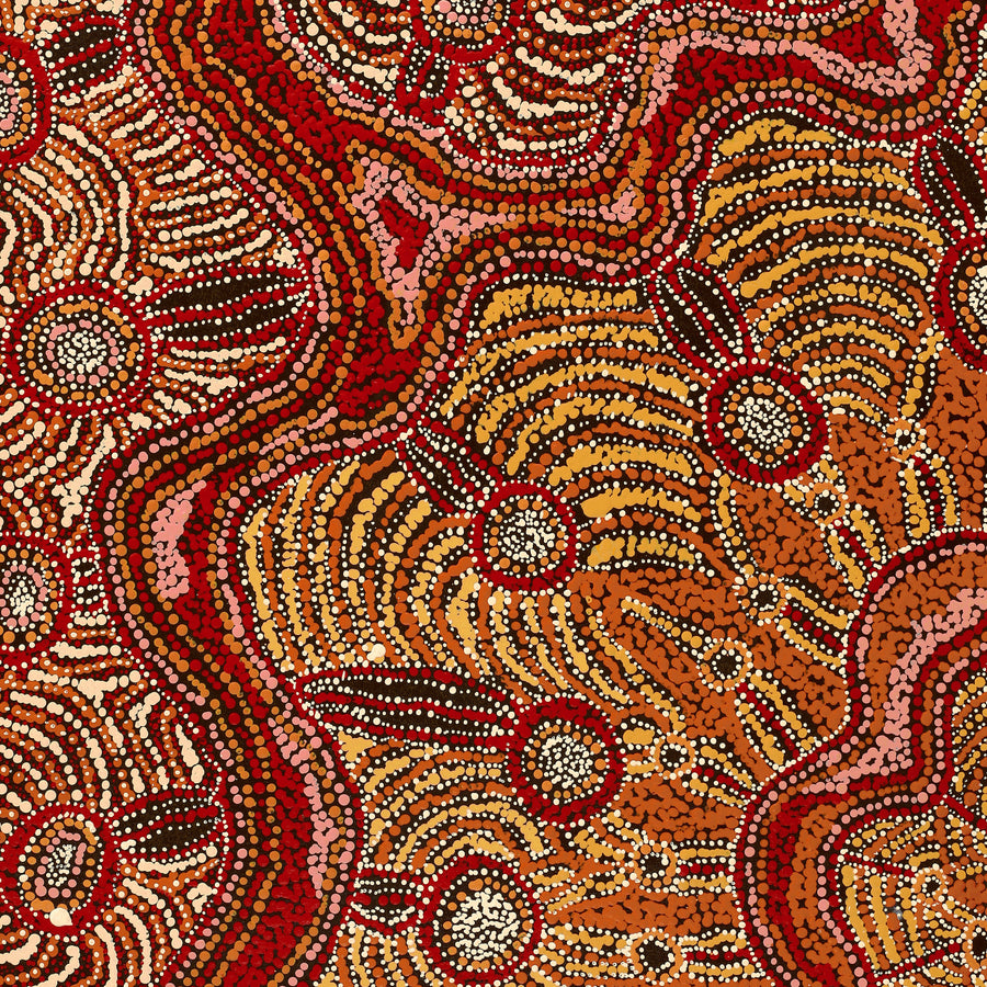 Aboriginal Artwork by Audrey Brumby, Ngura Nganampa, 80x60cm