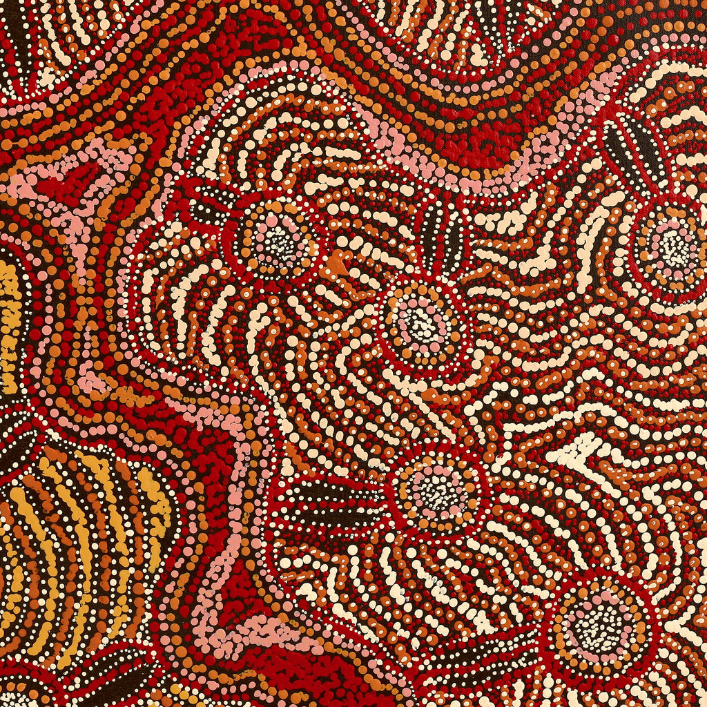 Aboriginal Artwork by Audrey Brumby, Ngura Nganampa, 80x60cm
