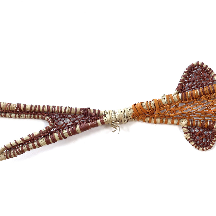 Aboriginal Artwork by Audrey Marrday, Gapuwiyak - Woven Fish 96x30cm