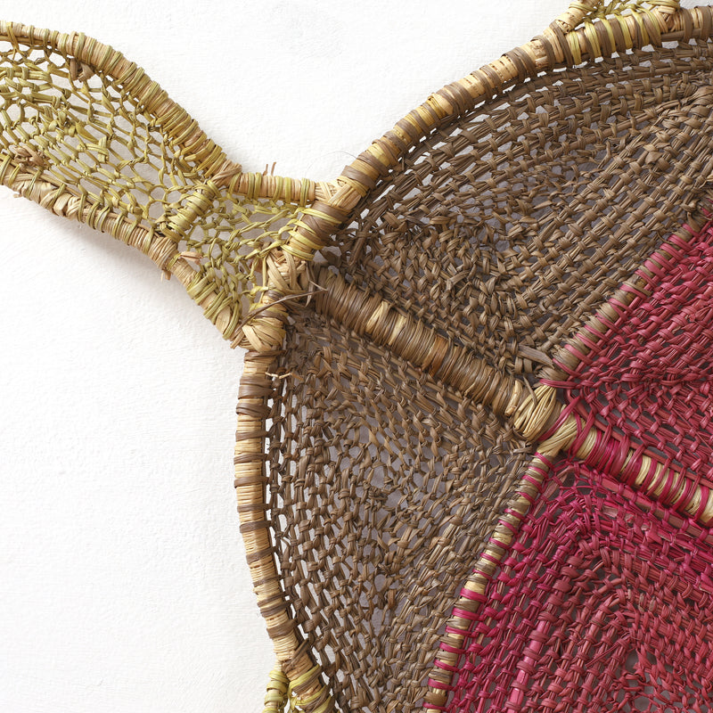 Aboriginal Artwork by Audrey Marrday, Madalaytj (Short-necked turtle) Weaving, 100x61cm