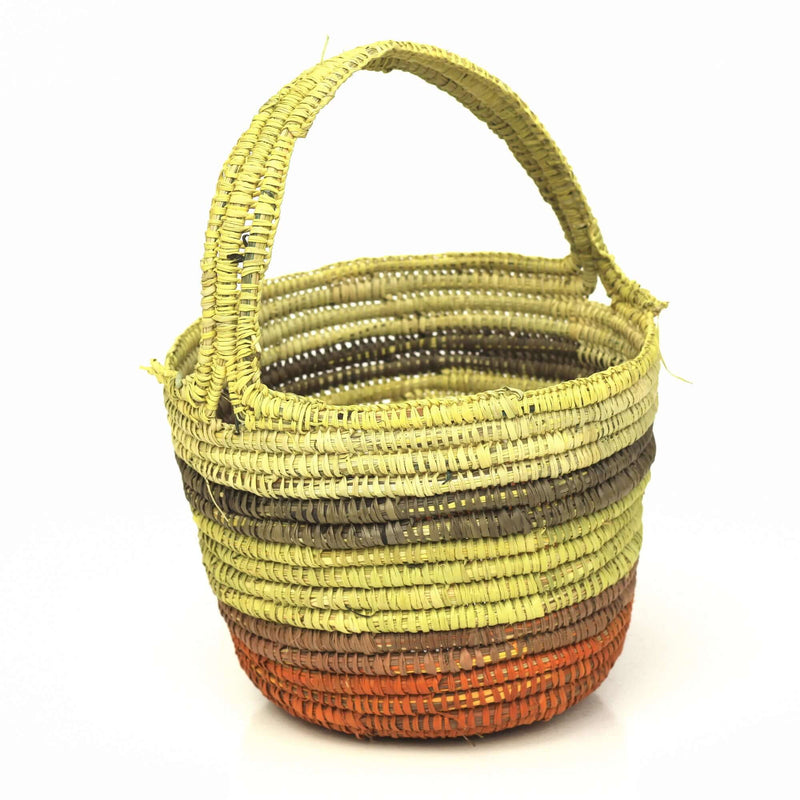 Aboriginal Artwork by Audrey Marrday, Gapuwiyak - Woven Basket