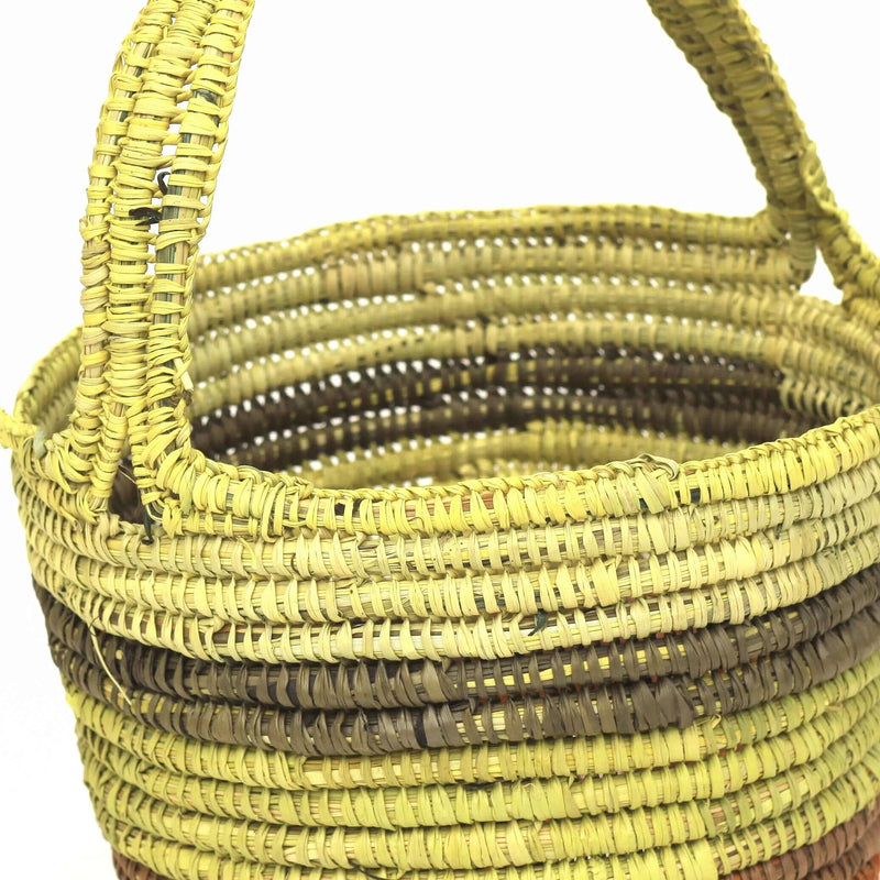 Aboriginal Artwork by Audrey Marrday, Gapuwiyak - Woven Basket