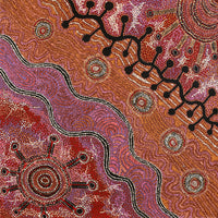 Aboriginal Artwork by Audrey Brumby, Ngura Tjuta Munu Tjukula Tjuta, 100x100cm