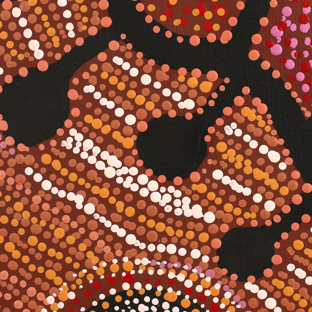 Aboriginal Artwork by Audrey Brumby, Ngura Tjuta Munu Tjukula Tjuta, 100x100cm