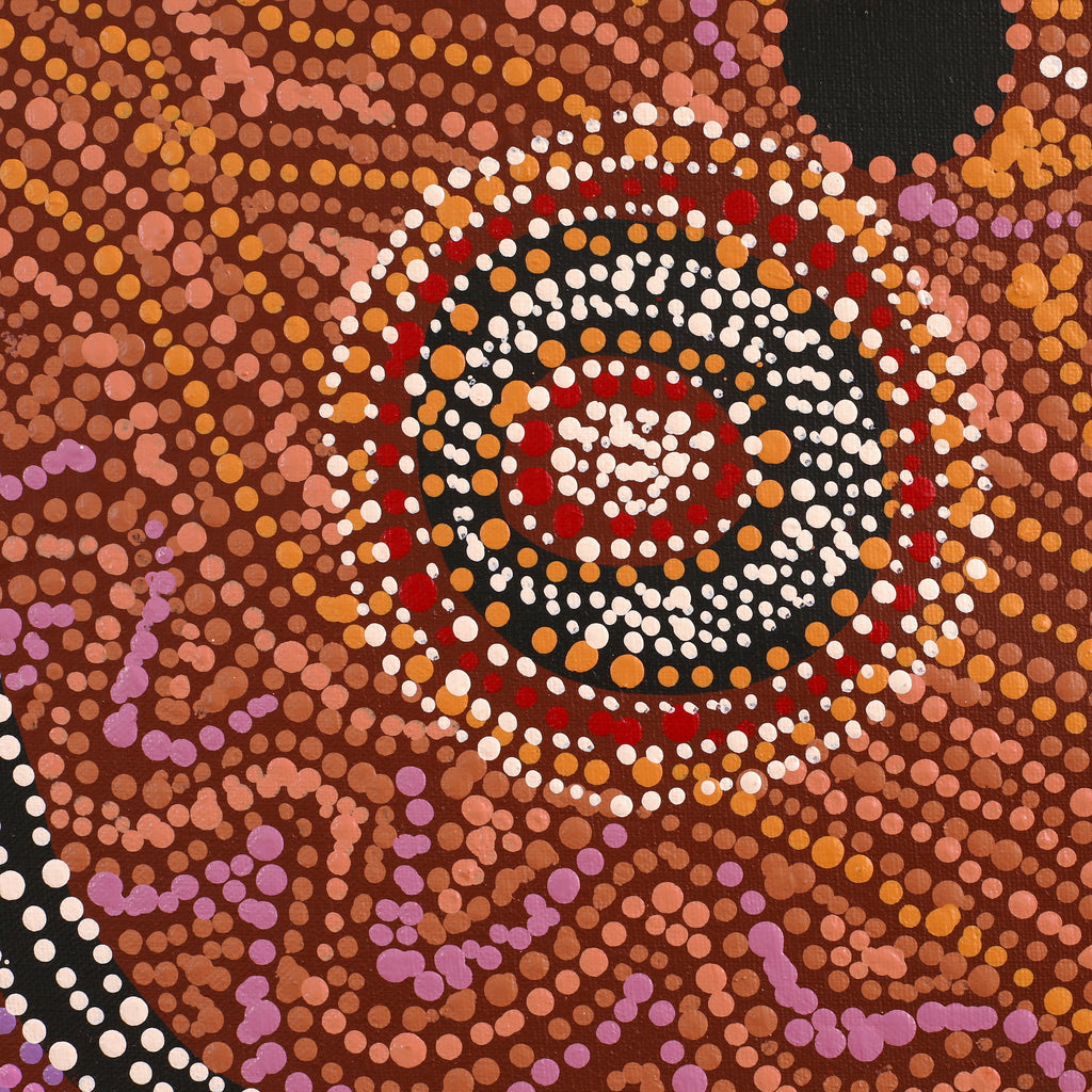 Aboriginal Artwork by Audrey Brumby, Ngura Tjuta Munu Tjukula Tjuta, 100x100cm