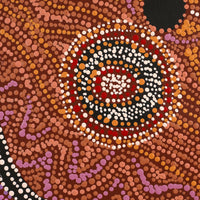 Aboriginal Artwork by Audrey Brumby, Ngura Tjuta Munu Tjukula Tjuta, 100x100cm