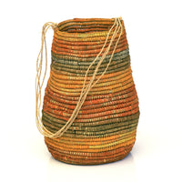 Aboriginal Artwork by Margaret Bidingal Bambalarra, Gapuwiyak - Woven Dilly Bag