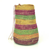 Aboriginal Artwork by Margaret Bidingal Bambalarra, Gapuwiyak - Woven Dilly Bag
