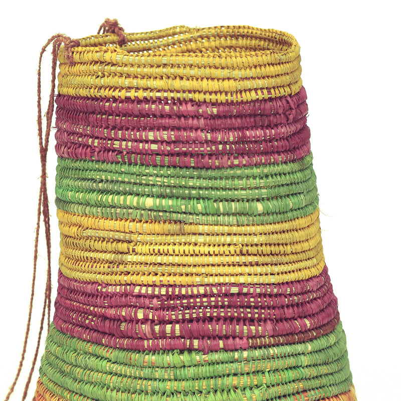 Aboriginal Artwork by Margaret Bidingal Bambalarra, Gapuwiyak - Woven Dilly Bag