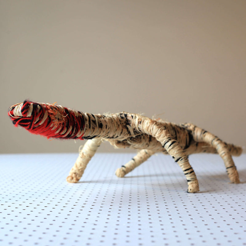 Aboriginal Artwork by Barbara Lane - Tjanpi Tinka (goanna) Sculpture