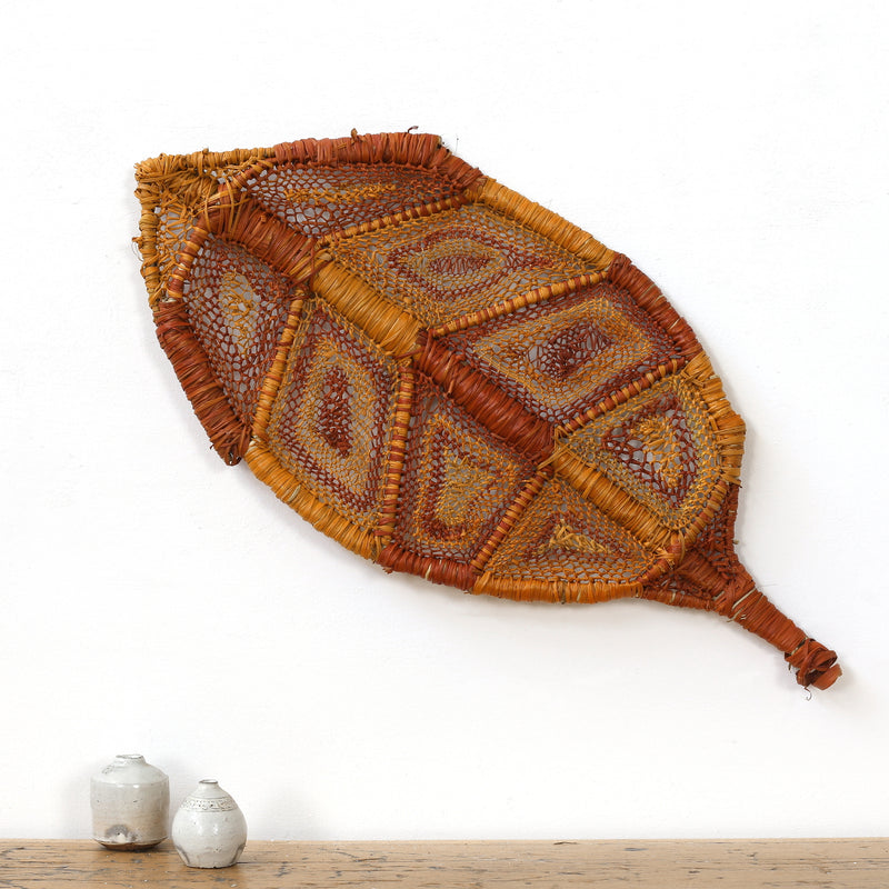 Aboriginal Artwork by Basma Nulla, Stingray, 60x28cm