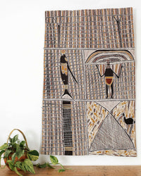 Aboriginal Artwork by Beyamarr #1 Munuŋgurr, Djapu Design, 111x70cm Bark