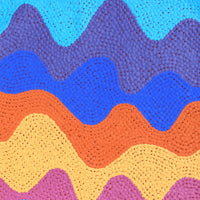 Aboriginal Artwork by Benisa Marks, Tali at Kalipinpa, 100x40cm
