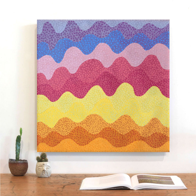 Aboriginal Artwork by Benisa Marks, Tali at Kalipinpa, 60x60cm