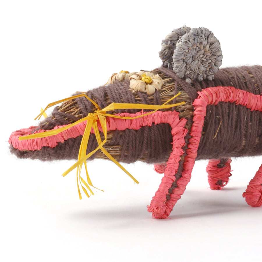 Aboriginal Artwork by Bernadine Smith - Mouse Tjanpi Sculpture