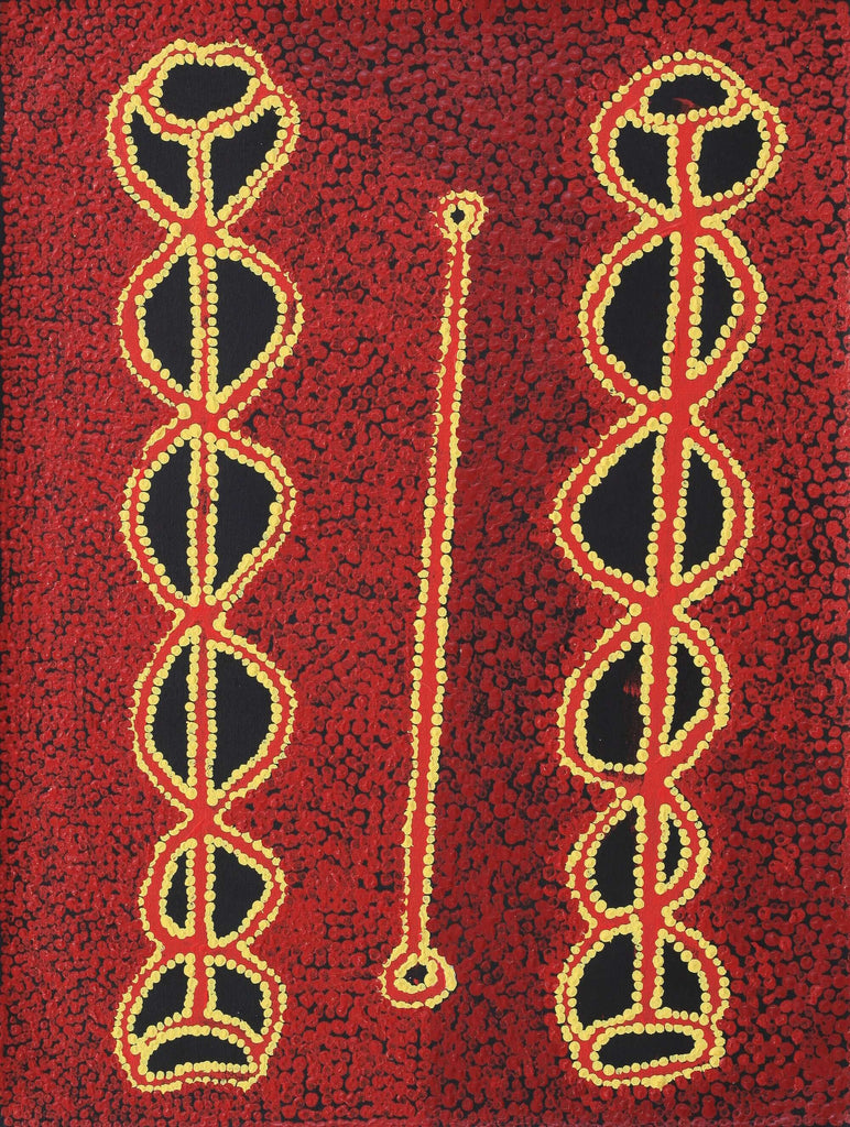 Aboriginal Artwork by Bernard Japanangka Watson, Pamapardu Jukurrpa - Warntungurru, 61x46cm