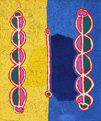 Aboriginal Artwork by Bernard Japanangka Watson, Pamapardu Jukurrpa - Warntungurru, 91x76cm