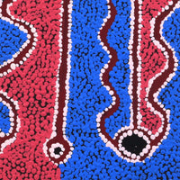 Aboriginal Artwork by Bernard Japanangka Watson, Pamapardu Jukurrpa - Warntungurru, 30x30cm
