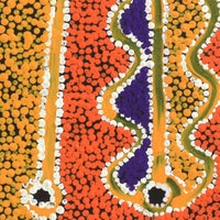 Aboriginal Artwork by Bernard Japanangka Watson, Pamapardu Jukurrpa - Warntungurru, 30x30cm