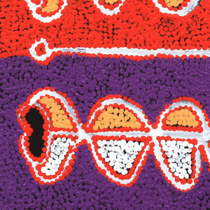 Aboriginal Art by Bernard Japanangka Watson, Pamapardu Jukurrpa  - Warntungurru, 30x30cm - ART ARK®