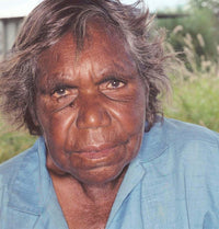 Aboriginal Artwork by Bessie Nakamarra Sims, Ngapa Jukurrpa (Water Dreaming) - Wapurtali, 61x46cm