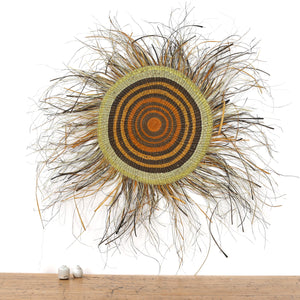 Aboriginal Artwork by Betty Guyula Gurrputukpuy - Woven Mat - 120cm - ART ARK®