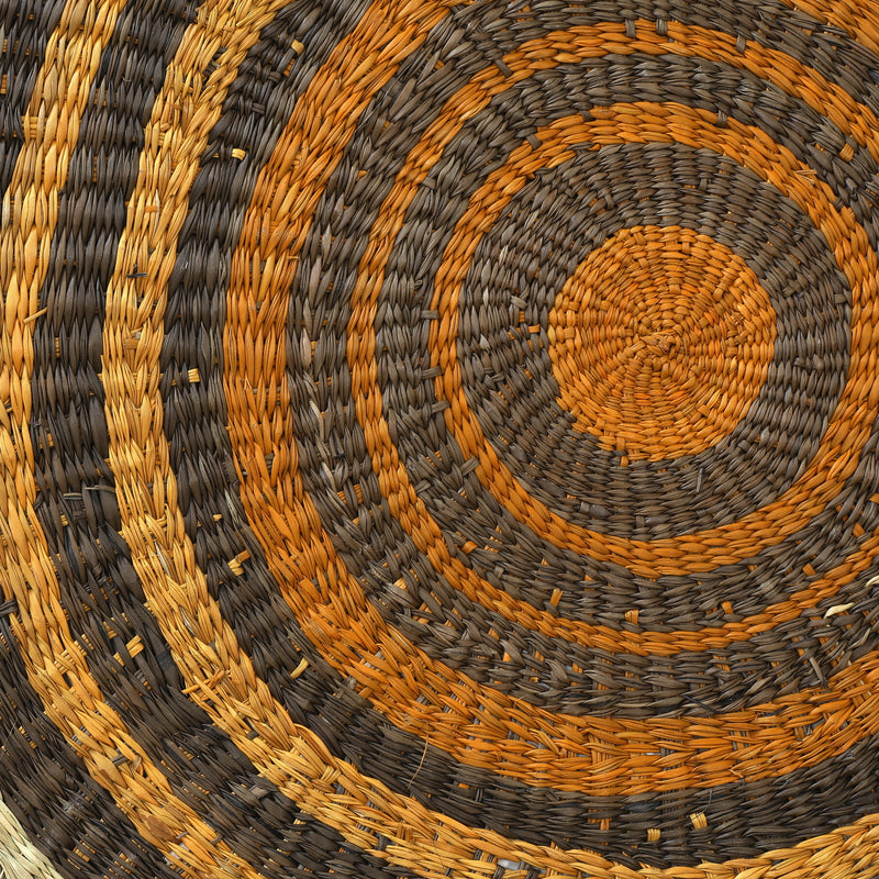 Aboriginal Artwork by Betty Guyula Gurrputukpuy - Woven Mat - 120cm