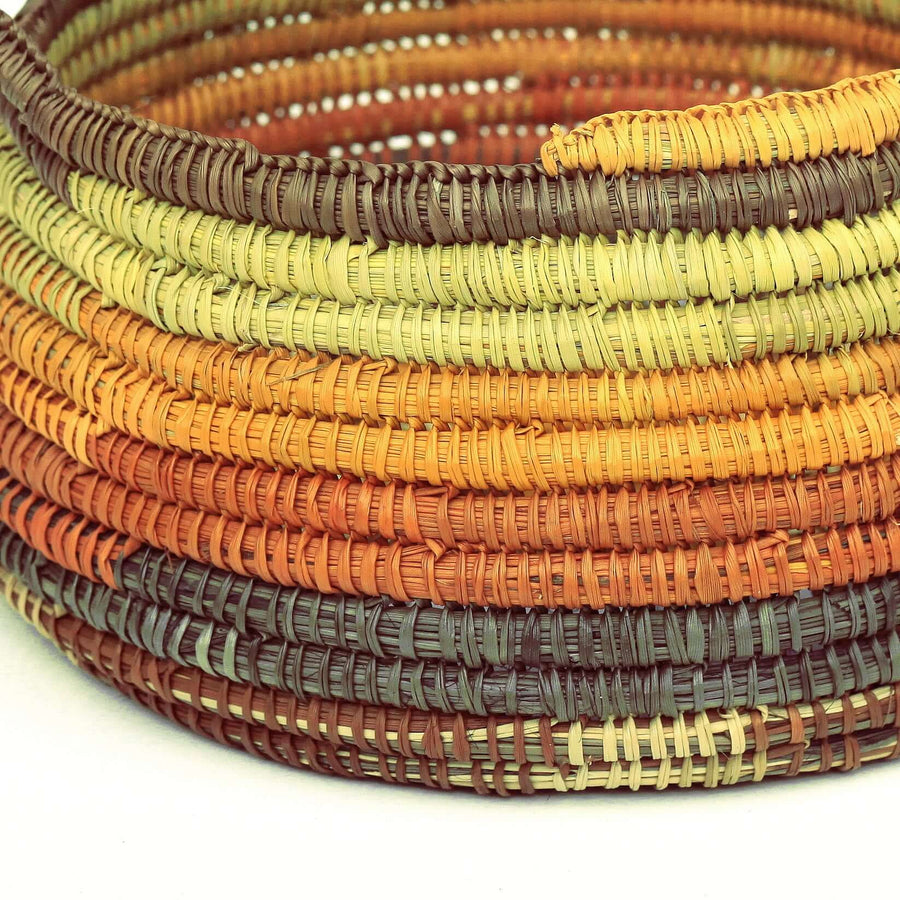 Aboriginal Artwork by Betty Guyula Gurraputukpuy, Gapuwiyak - Woven Basket