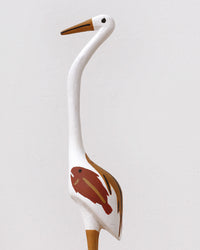 Aboriginal Artwork by Bob Ali, Gomarla (Egret bird) Sculpture, 39cm