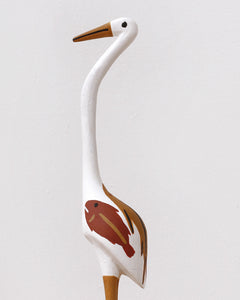 Aboriginal Artwork by Bob Ali, Gomarla (Egret bird) Sculpture, 39cm - ART ARK®