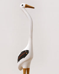 Aboriginal Artwork by Bob Ali, Gomarla (Egret bird) Sculpture, 39cm