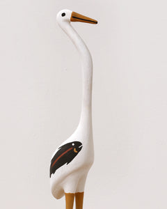 Aboriginal Artwork by Bob Ali, Gomarla (Egret bird) Sculpture, 39cm - ART ARK®