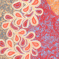 Aboriginal Artwork by Brenda Punytjina Armstrong, Kaliny-kalinypa / Ultukunpa Jukurrpa - Honey Grevillea Dreaming, 107x61cm