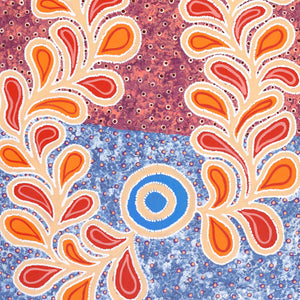 Aboriginal Artwork by Brenda Punytjina Armstrong, Kaliny-kalinypa / Ultukunpa Jukurrpa - Honey Grevillea Dreaming, 122x61cm - ART ARK®