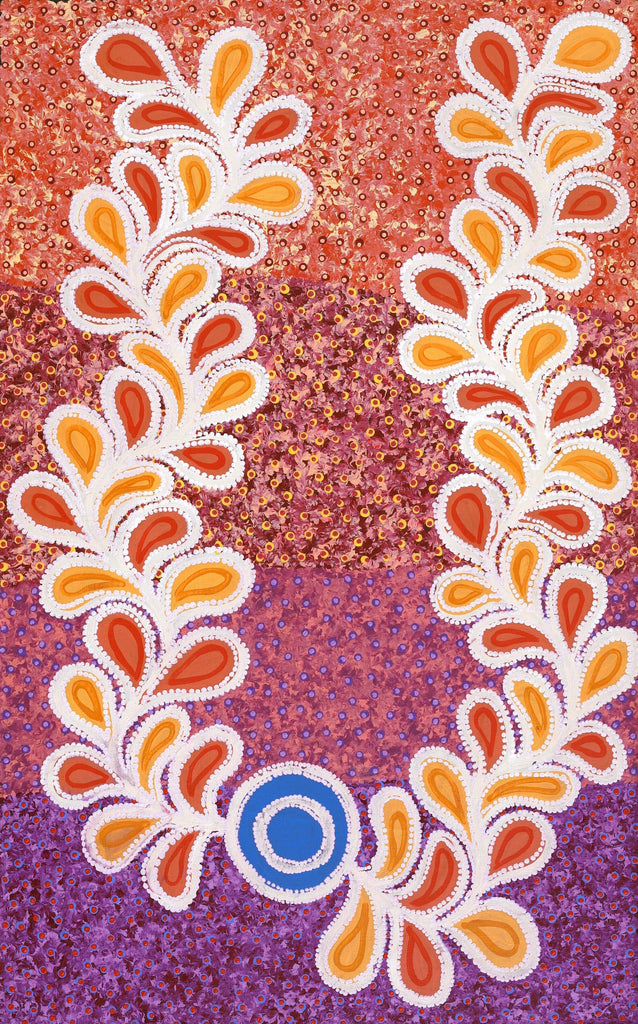 Aboriginal Artwork by Brenda Punytjina Armstrong, Honey Grevillea Dreaming, 122x76cm