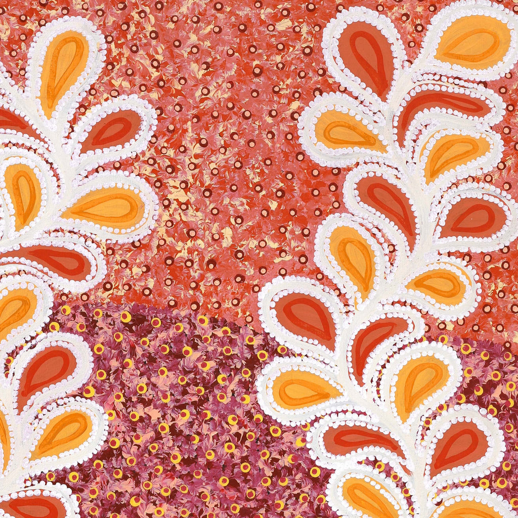 Aboriginal Artwork by Brenda Punytjina Armstrong, Honey Grevillea Dreaming, 122x76cm