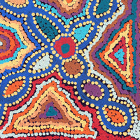 Aboriginal Artwork by Bridget Napangardi Williams, Ngalyipi Jukurrpa (Snake Vine Dreaming) - Purturlu, 30x30cm