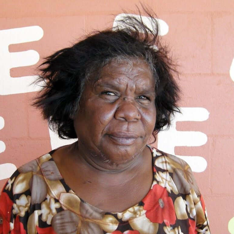 Aboriginal Artwork by Bridget Napangardi Williams, Ngalyipi Jukurrpa (Snake Vine Dreaming) - Purturlu, 30x30cm