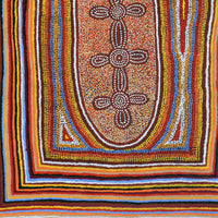 Aboriginal Artwork by Bundie Rowe, Untitled, 165x122cm