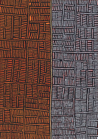 Aboriginal Artwork by Carol Nampijinpa Larry, Karnta Jukurrpa (Womens Dreaming), 107x76cm