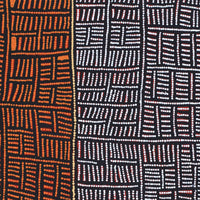 Aboriginal Artwork by Carol Nampijinpa Larry, Karnta Jukurrpa (Womens Dreaming), 107x76cm