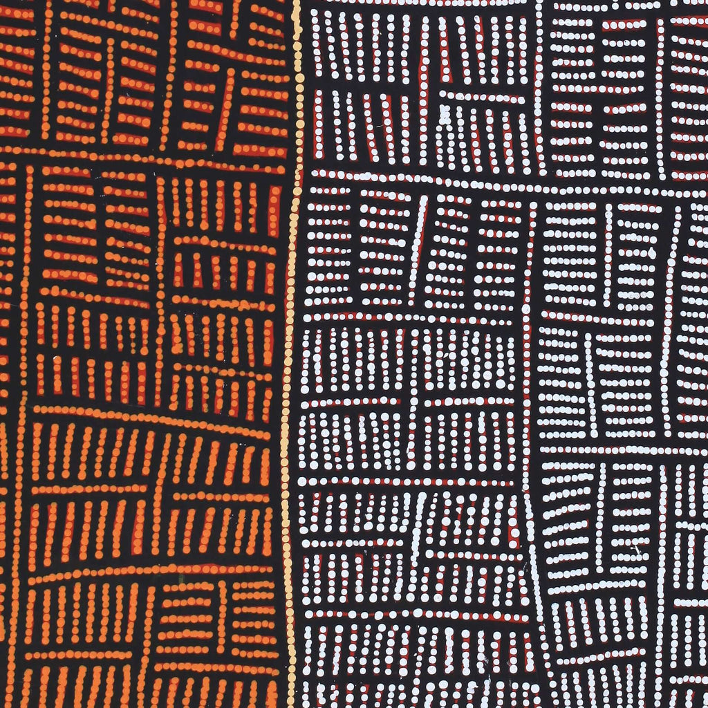 Aboriginal Artwork by Carol Nampijinpa Larry, Karnta Jukurrpa (Womens Dreaming), 107x76cm - ART ARK®