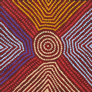 Aboriginal Artwork by Carol Nampijinpa Larry, Karnta Jukurrpa (Womens Dreaming), 30x30cm - ART ARK®