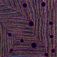 Aboriginal Artwork by Carol Young, Amanyi Young, 91x91cm