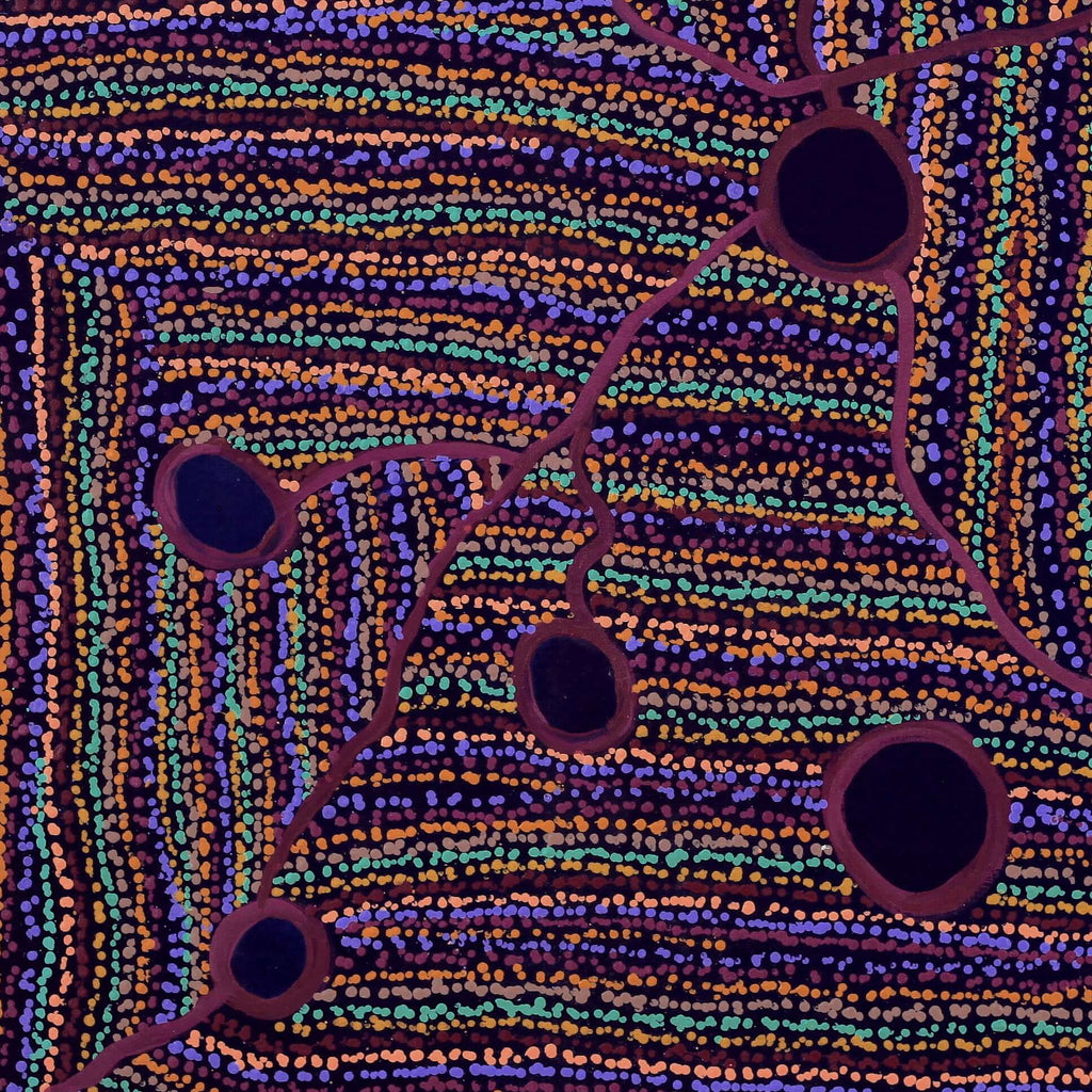 Aboriginal Artwork by Carol Young, Amanyi Young, 91x91cm