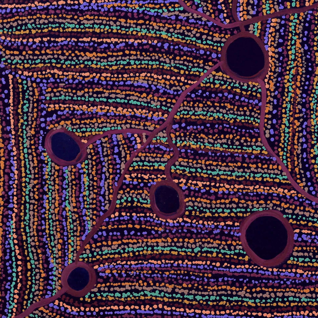 Aboriginal Artwork by Carol Young, Amanyi Young, 91x91cm - ART ARK®