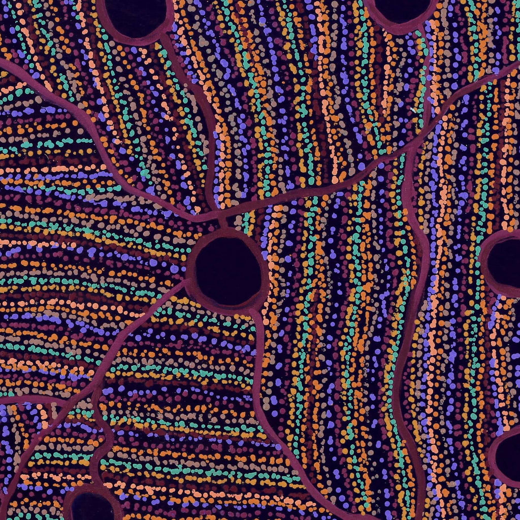 Aboriginal Artwork by Carol Young, Amanyi Young, 91x91cm