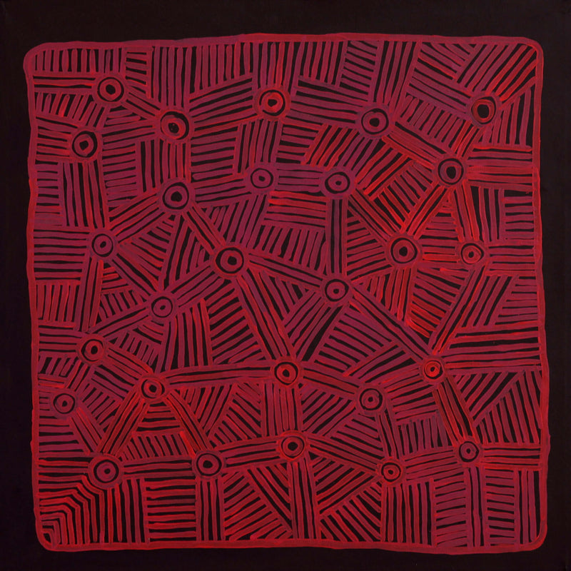 Aboriginal Artwork by Carol Young, Walka Wiru Ngura Wiru, 91x91cm