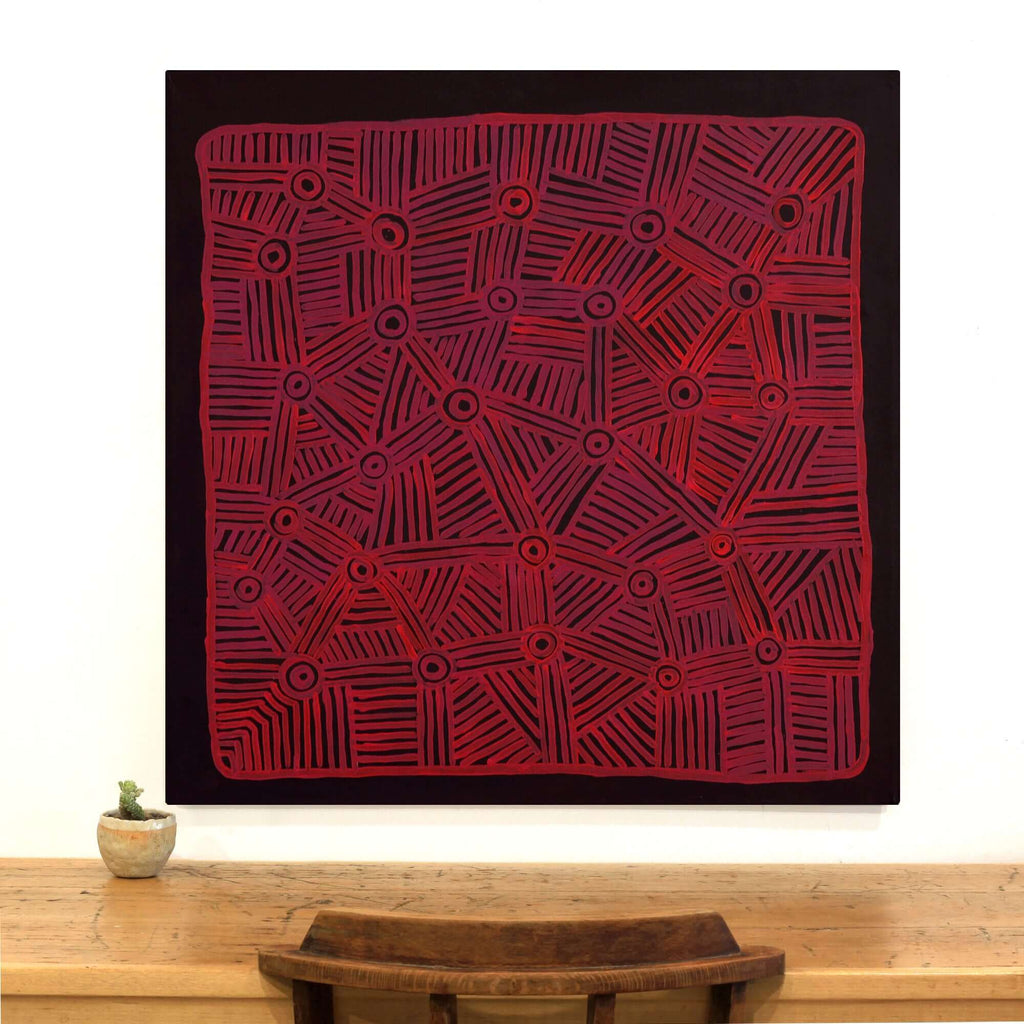 Aboriginal Art by Carol Young, Walka Wiru Ngura Wiru, 91x91cm - ART ARK®